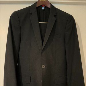 Hugo Boss Alko1/Helse Men's Suit 36R Black w/Light Blue Pinstripes